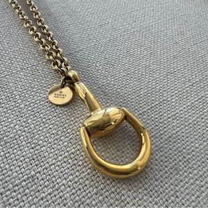 GUCCI • Vintage Iconic Horsebit 18K Gold Chain Necklace